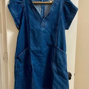 Entro Blue Denim Mini Dress